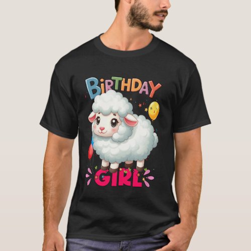 It's My Birthday for Girls baby sheep T-Shirt