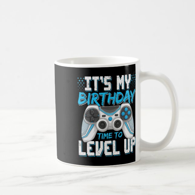 It's My Birthday Gamer Level Up Video Game Party B Coffee Mug (Right)