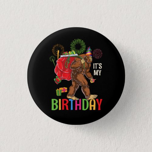 Its My Birthday Gorilla Carrying Bag Firework Bday Button