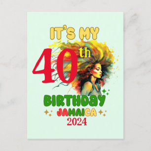 It's my Birthday Jamaica Girl Party Vacation Squad Postcard