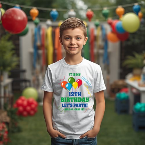It's My Birthday Let's Party | Rule 1 Cake 1st T-Shirt