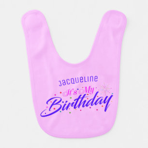 It's My Birthday on PINK Baby Bib