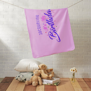 It's My Birthday on PINK Baby Blanket