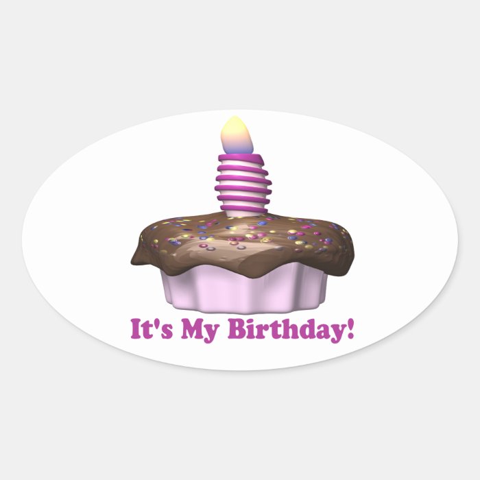 Its My Birthday Oval Stickers