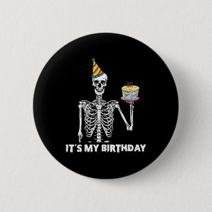 It's My Birthday Party Happy Halloween Birthday Button