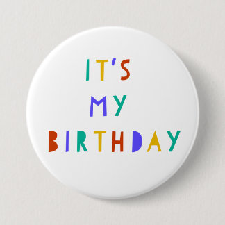 It's My Birthday Pin Badge Kids Party Favor Swag