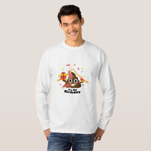 It's My Birthday Poop Emoji  kids Boy Girl Party T-Shirt