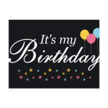 It's My Birthday Postcard