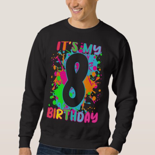Its My Birthday Shirt 8 years old Boys Girl Rainbo