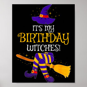 It's My Birthday Witches! Family Matching Costume Poster