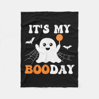 It's My Booday Ghost Birthday Fleece Blanket