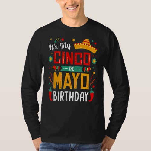 Its My Cinco De Mayo Birthday  Party T_Shirt