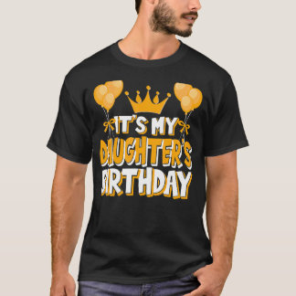 It's My Daughter's Birthday Celebration Family Mat T-Shirt