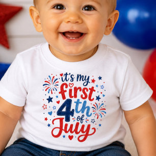 It's My First 4th of July Baby Shirt
