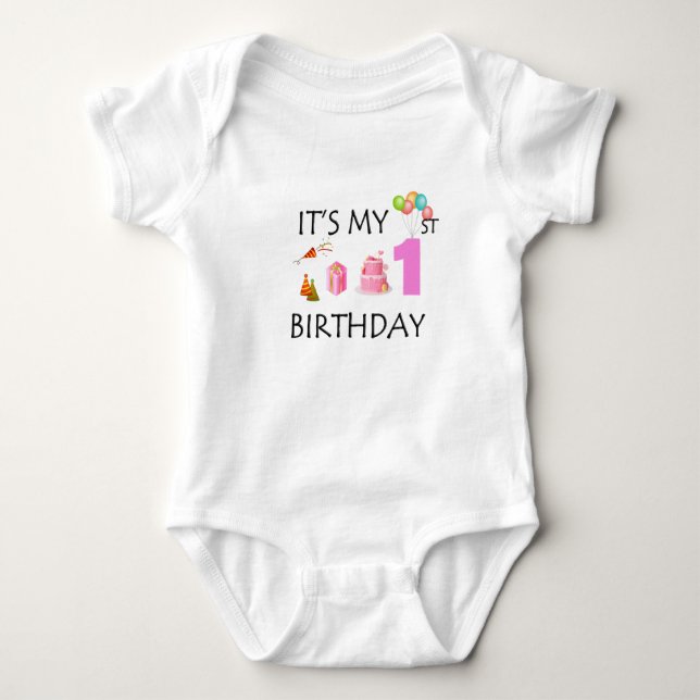 It's my first birthday baby bodysuit (Front)