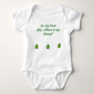 It's My First Eid for 6Months olds Baby Bodysuit