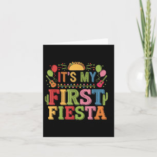 Its My First Fiesta Birthday Mexican Cinco De Mayo Card