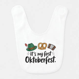  It's My First Oktoberfest  Baby Bib
