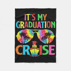 It's My Graduation Cruise Grad Cruise Squad Trip M Fleece Blanket