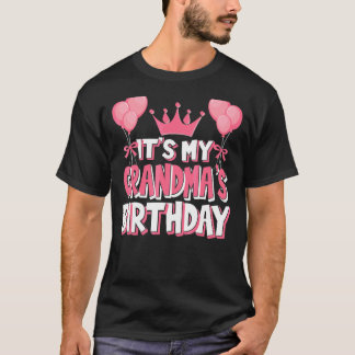 It's My Grandma's Birthday Celebration T-Shirt