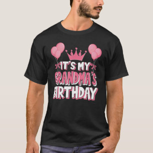 It's My Grandma's Birthday Celebration T-Shirt