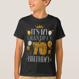 Its My Grandpas 70th Birthday Happy Birthday 70 Ye T-Shirt