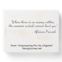 Its My Journey Block Sign