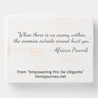 Its My Journey Block Sign