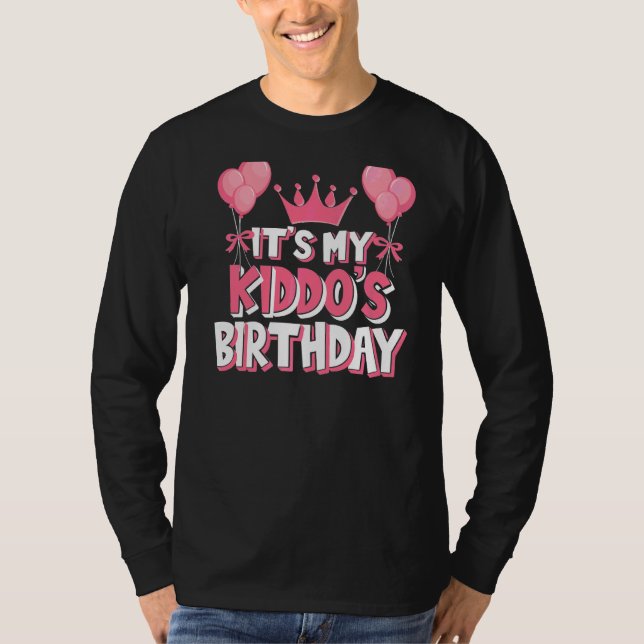 It's My Kiddo's Birthday Celebration T-Shirt (Front)