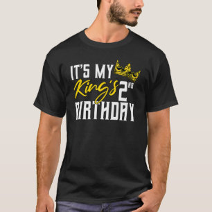 It's My King's 2nd Birthday Party Bday Celebration T-Shirt