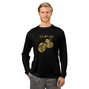 "It's My Life": Golden Bike 3D - Tri-Blend Shirt