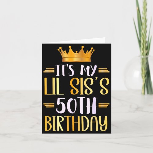 It's My Lil Sis's 50th Birthday Happy 50 Years Old