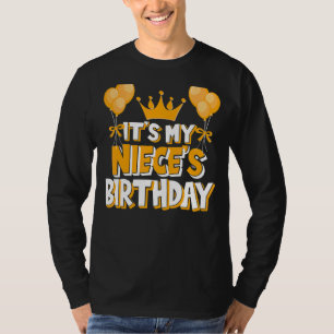 It's My Niece's Birthday Celebration Family Matchi T-Shirt