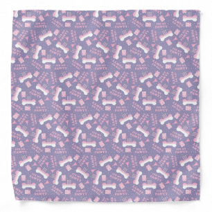 Its My Pawty Dog Birthday Pink Purple Bandana