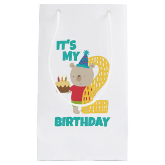 Its My Second Birthday, 2nd Birthday Small Gift Bag