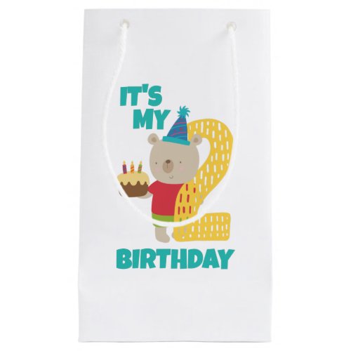 Its My Second Birthday 2nd Birthday Small Gift Bag