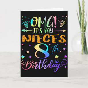 Its My Sisters 8th Birthday Happy Birthday 8 Years Card