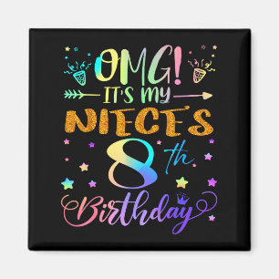Its My Sisters 8th Birthday Happy Birthday 8 Years Magnet