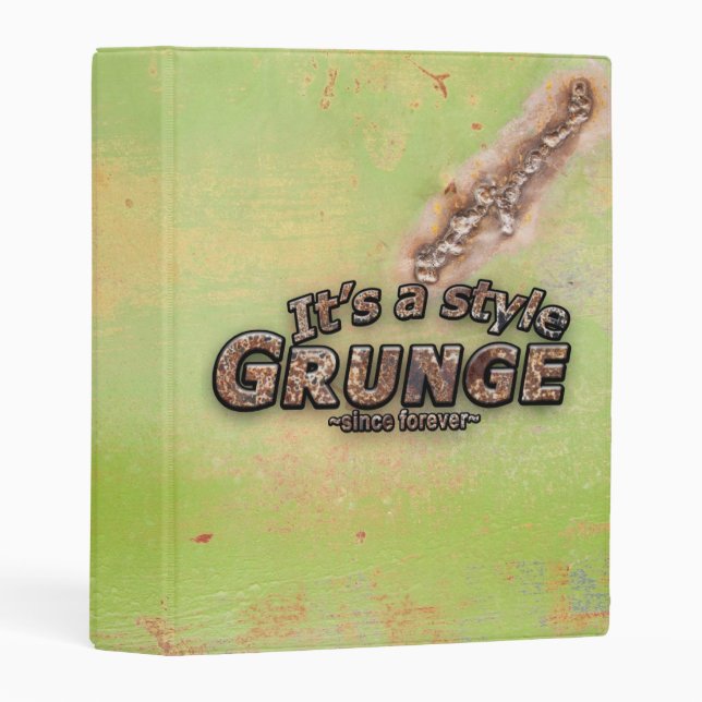 It's My Style GRUNGE Rusty Letters Mini Binder (Front/Spine)