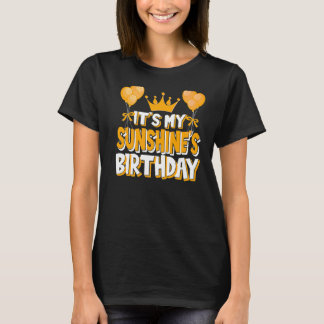 It's My Sunshine's Birthday Celebration Family Mat T-Shirt