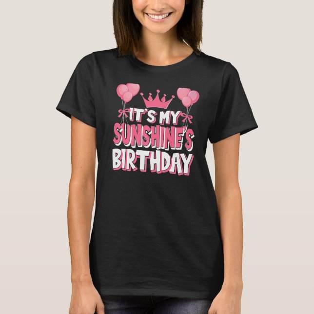 It's My Sunshine's Birthday Celebration T-Shirt (Front)