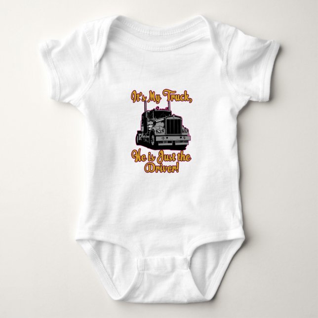It's My Truck Baby Bodysuit (Front)