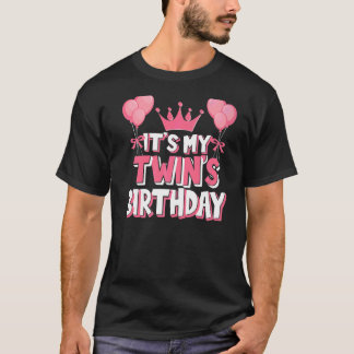 It's My Twin's Birthday Celebration T-Shirt