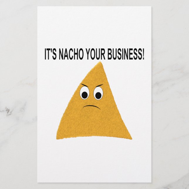 It's Nacho Your Business Stationery (Front)