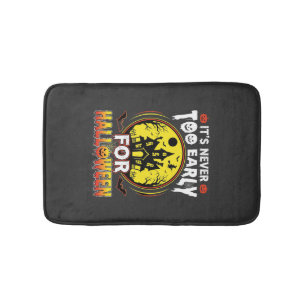 It's Never Too Early for Halloween Haunted House Bath Mat