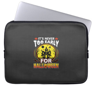 It's Never Too Early for Halloween Haunted House Laptop Sleeve