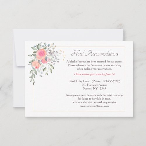 Its Never Too Late Accommodations Enclosure Card
