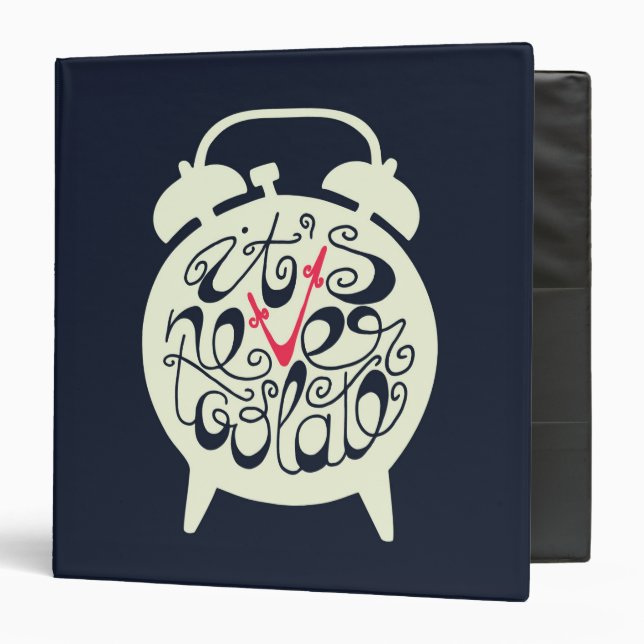 It's Never Too Late Binder (Front/Inside)