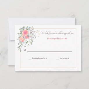 It's Never Too Late RSVP Card