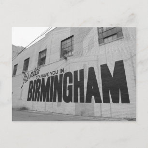 It's Nice to Have You in Birmingham Postcard